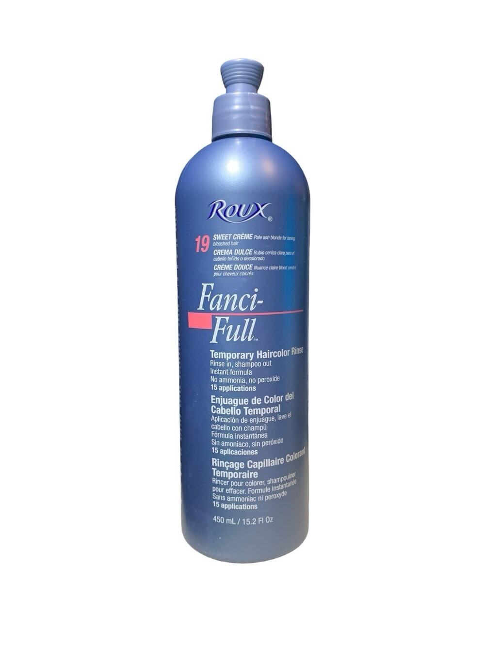 Roux Fanci-Full Rinse 19 Sweet Cream 15.2 fl oz Temporary Hair‎ Color Blonde